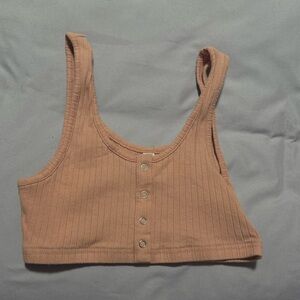 small pink mini crop top